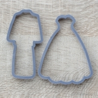 Set of costume and dress cookie cutter for professional - Thumbnail 1