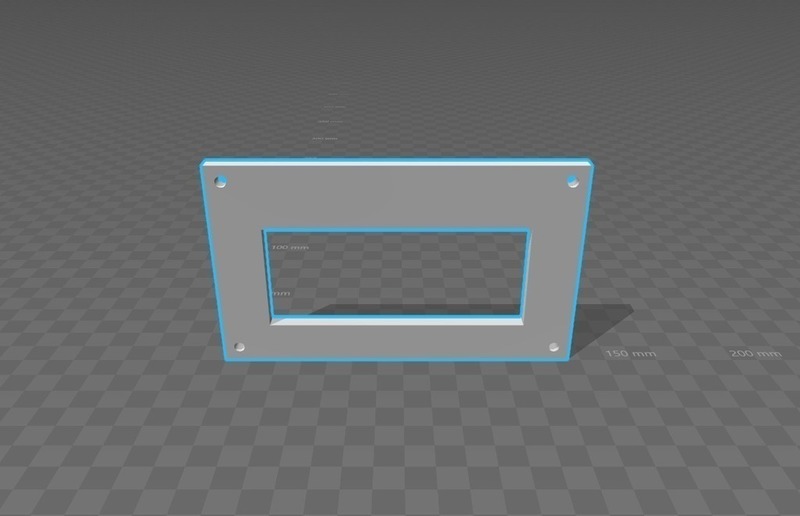 4 X 20 characters LCD front bezel 