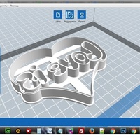 Stamp LOVE IS cookie cutter for professional - Thumbnail 2