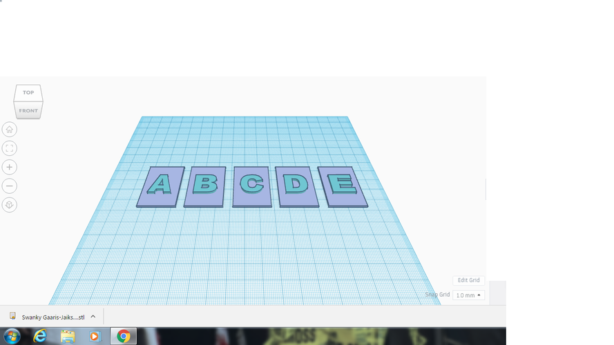 alphabet tiles 3D Print 144614