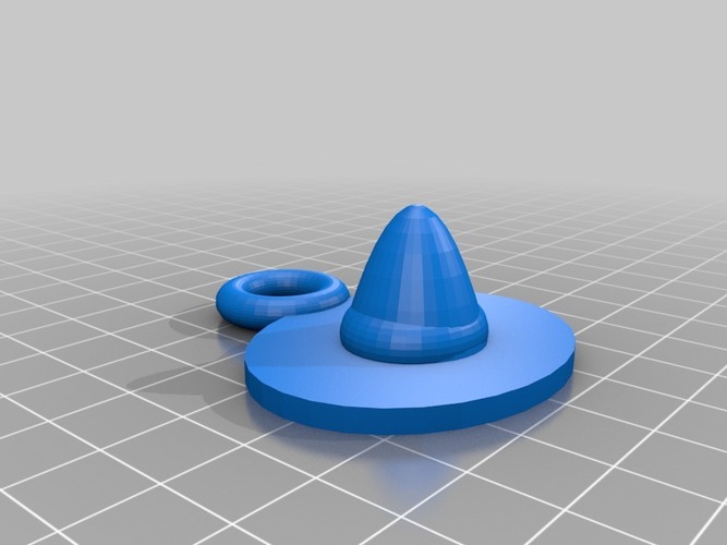 witch's hat pendant 3D Print 14462