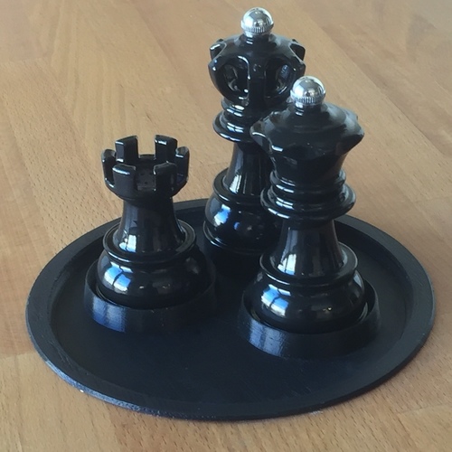 Chess Spice Grinder  3D Print 144643