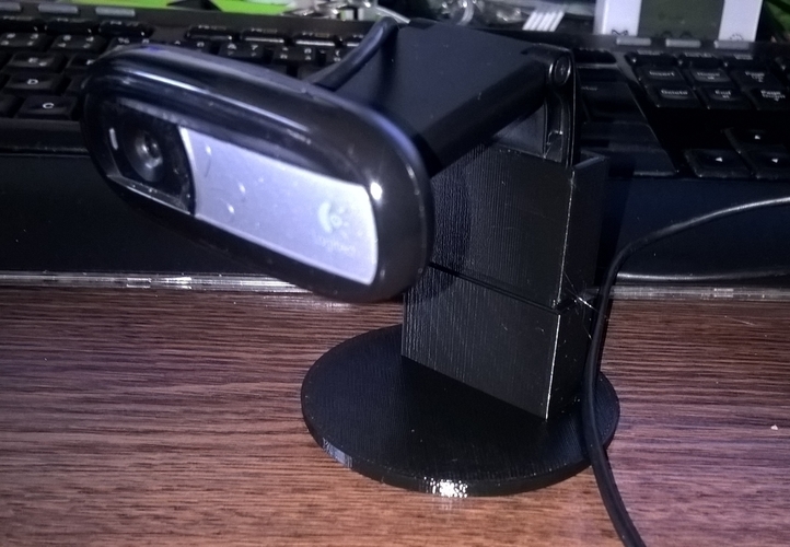 Parametric Logitech C170 camera stand with extension 3D Print 144656