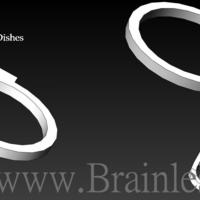 PVC Parrot Perch Feed Dishes Brackets - Thumbnail 1