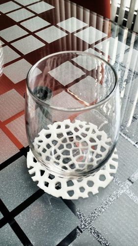 Voronoi Beverage Coasters 3D Print 144700
