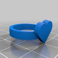 heart ring size 20x20 mm - Thumbnail 2