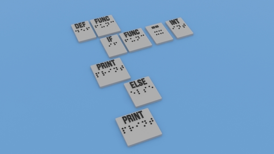 Basic Programming Tiles 3D Print 144794