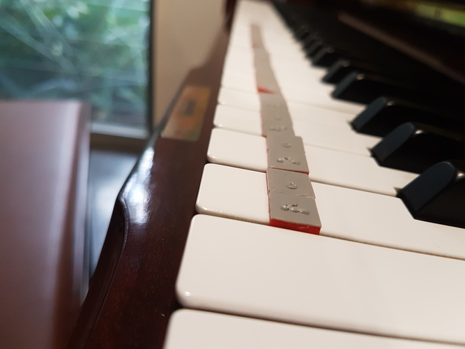 Piano Key Braille