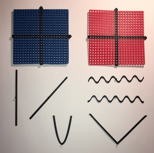 Graphing Tool (Coordinate Plane with Functions)  3D Print 144896