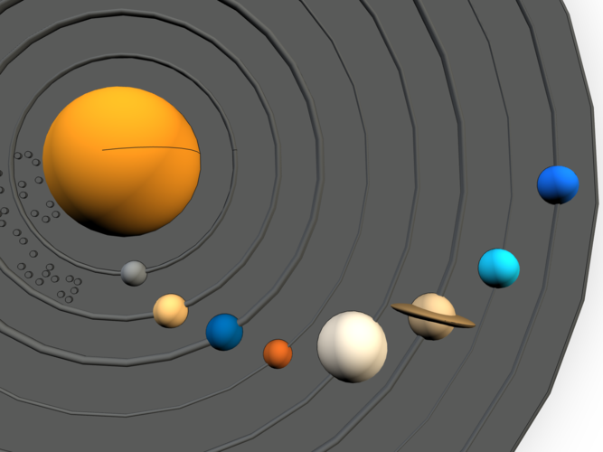 3d Printed Braille Solar System Model By Marcelo C M Pinshape
