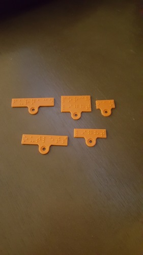 Braille Light Switch Identifiers  3D Print 145108