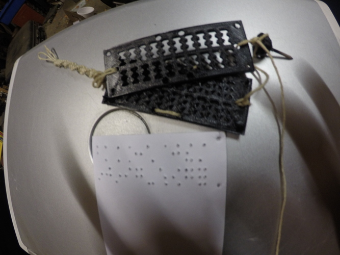 braille writting tool key chain/bracelet 3D Print 145163