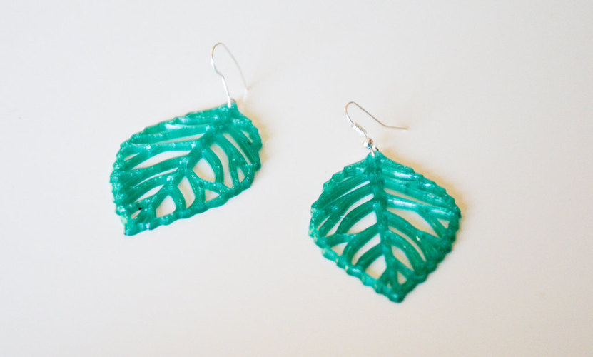  leaves earrings 3D Print 145177