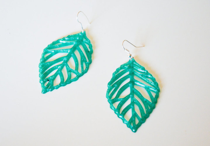  leaves earrings 3D Print 145178