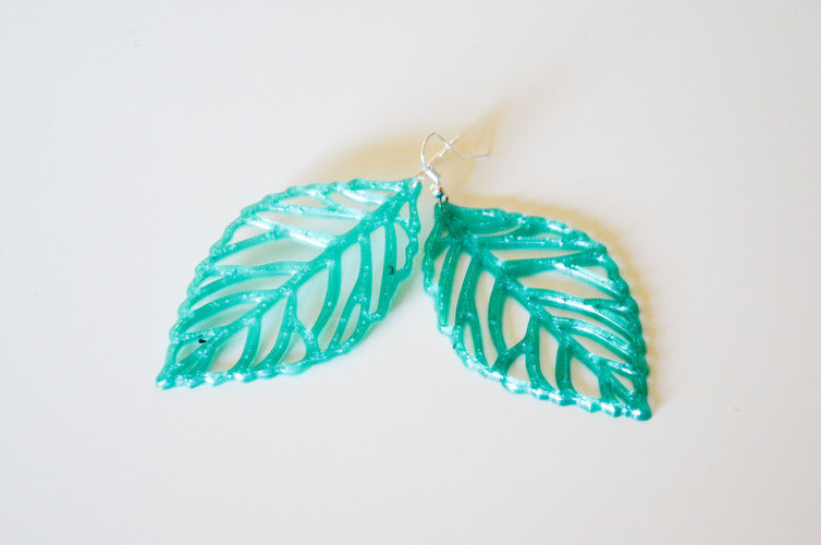  leaves earrings 3D Print 145179