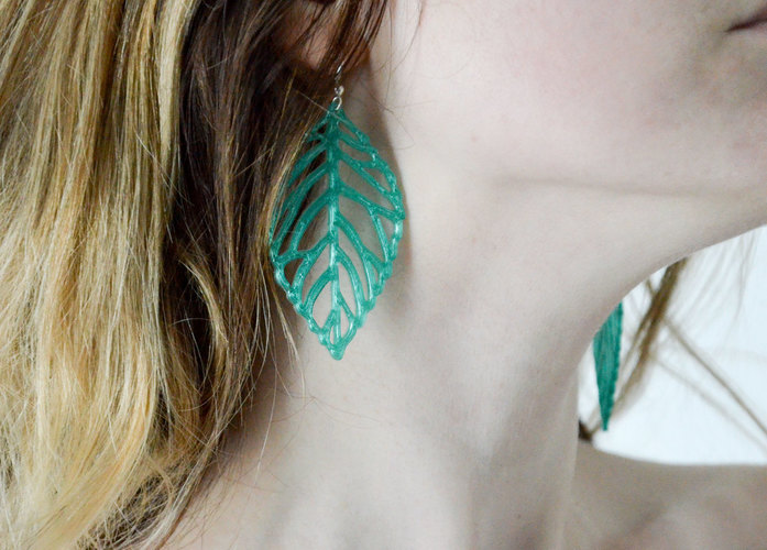  leaves earrings 3D Print 145181