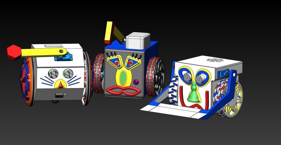 miniBattleBot Components 3D Print 145202