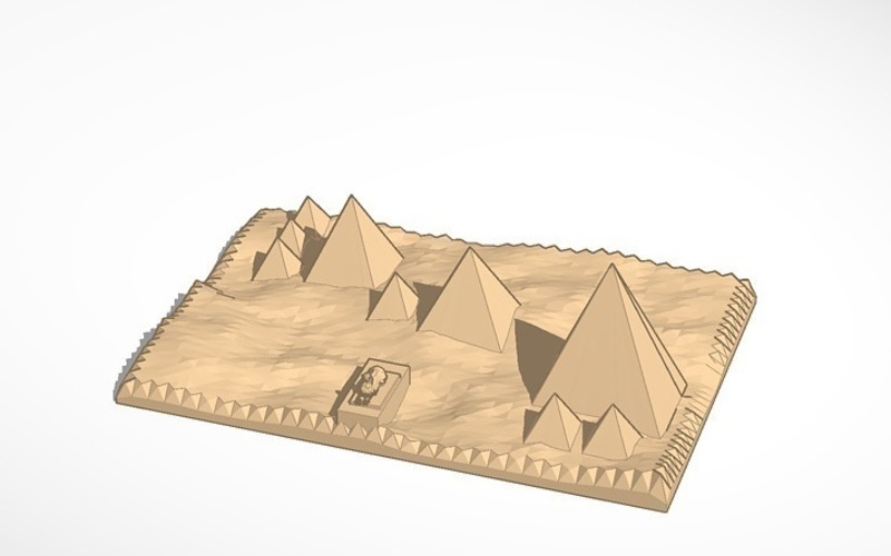 Traditional view of pyramids of Giza  MORE PRINTABLE plastic and