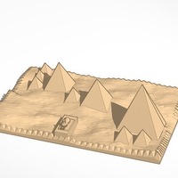 Traditional view of pyramids of Giza  MORE PRINTABLE plastic and - Thumbnail 1
