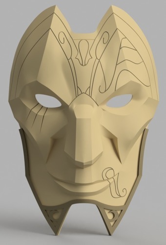 Jhin Mask (League of Legends) 3D Print 145256
