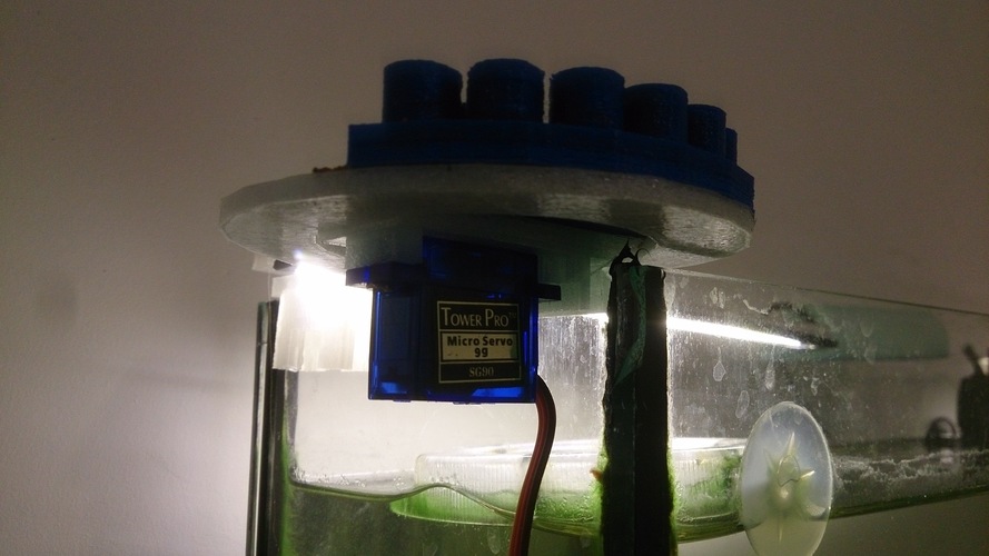 AUTOMATIC FEEDER FOR AQUARIUM CONTROLLED BY ARDUINO #ROBOTKJR 3D Print 145278