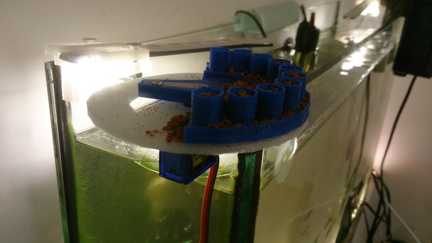 AUTOMATIC FEEDER FOR AQUARIUM CONTROLLED BY ARDUINO #ROBOTKJR 3D Print 145279