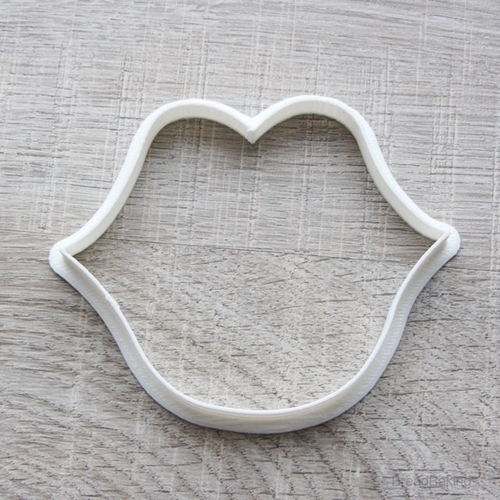 Plump lips cookie cutter for professional  3D Print 145318