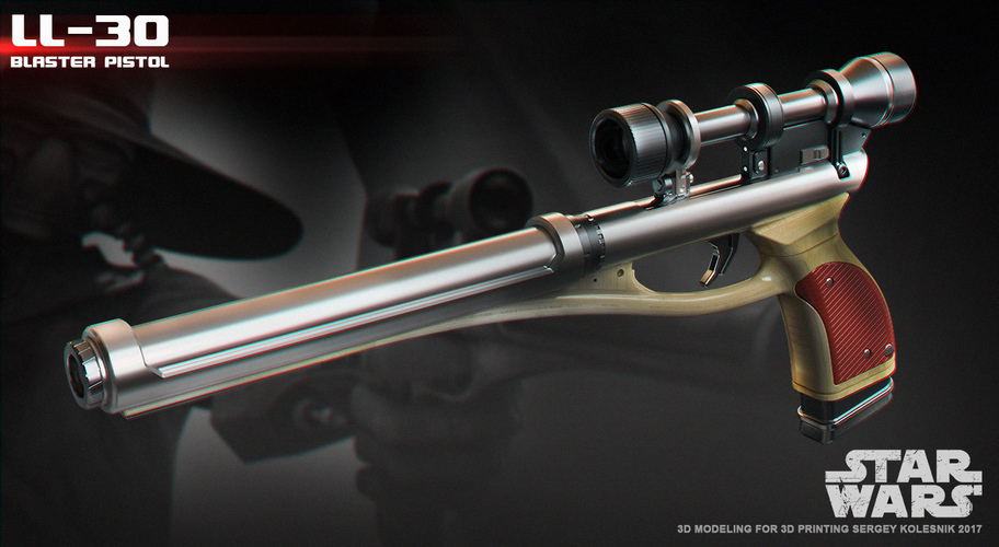 LL-30 blaster pistol 3D Print 145336