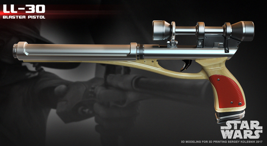 LL-30 blaster pistol 3D Print 145337