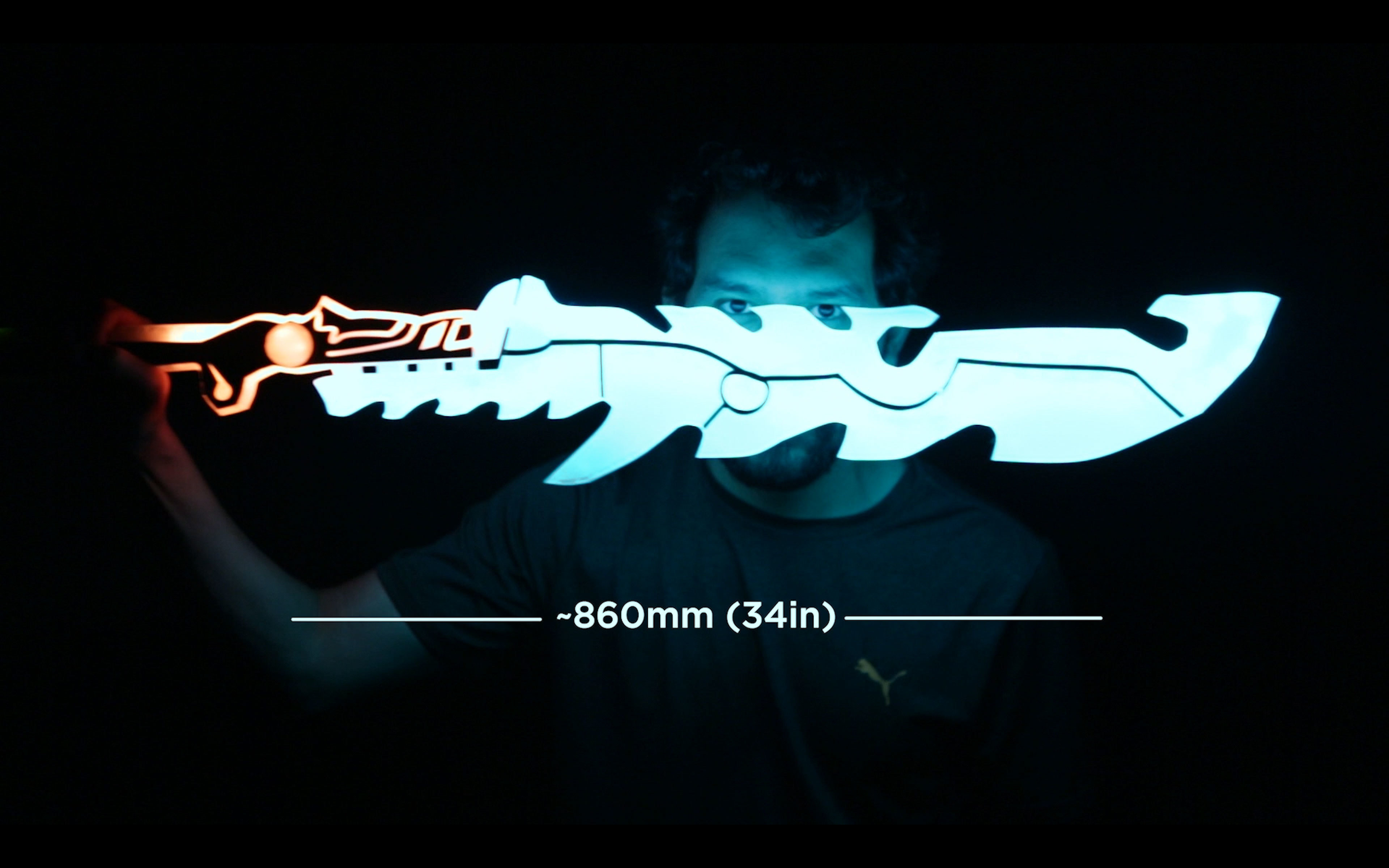 3D Printing, Zelda: Breath of the Wild – 3D Printed Guardian Sword with  NeoPixel LEDs