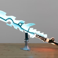 Small Zelda: Breath of the Wild – Guardian Sword with NeoPixel LEDs 3D Printing 145344