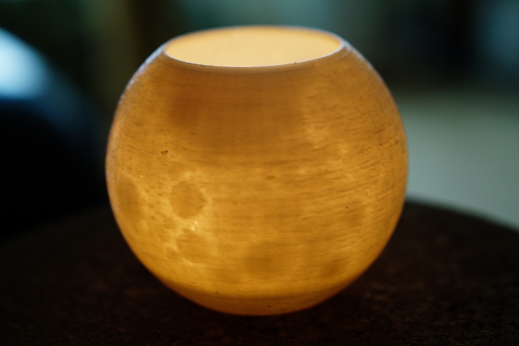 Moon candle pot 3D Print 145349