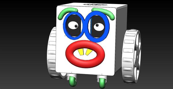 miniFloppySwivelWheelBot Kit