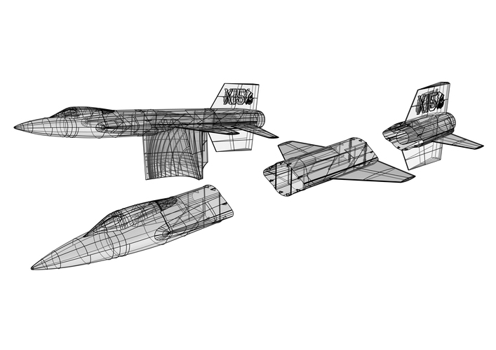 North American X15 3D Print 145371