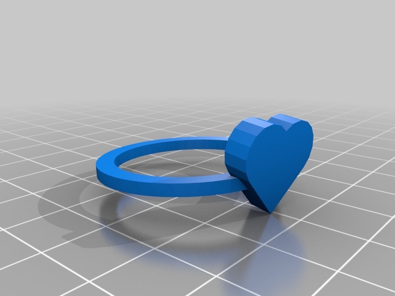 heart ring size 11 = 26x26 mm