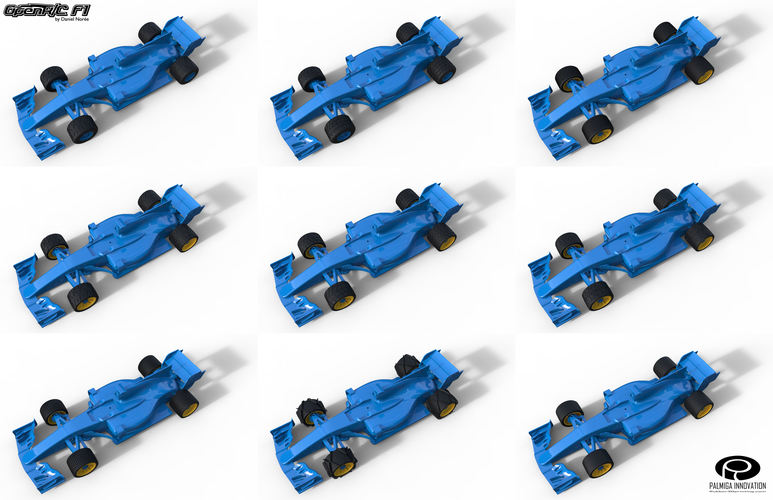 Palmiga Low Profile Tires/Rims - OpenRC F1 3D Print 145478
