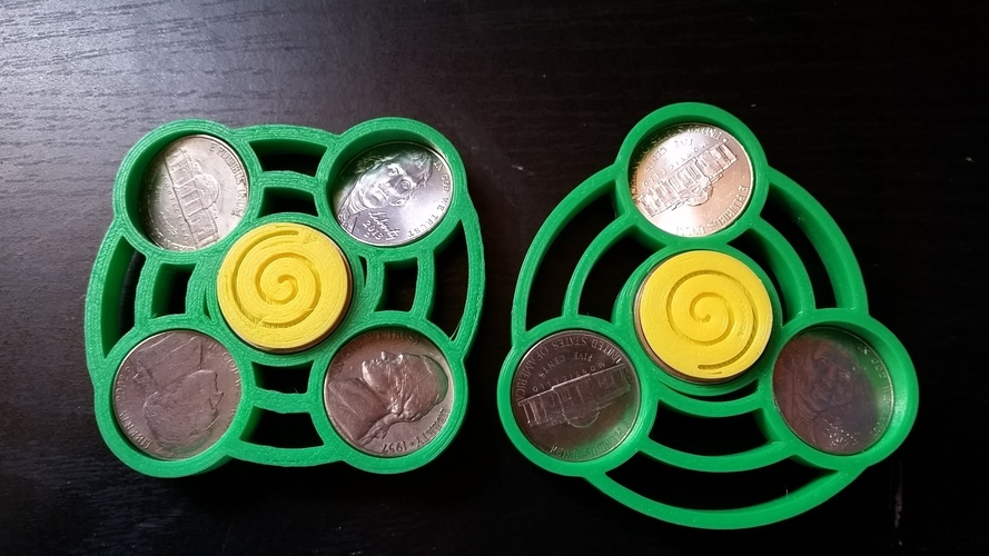 Fidget Spinners-- Unstable/Stable Hurricanes 3D Print 145502