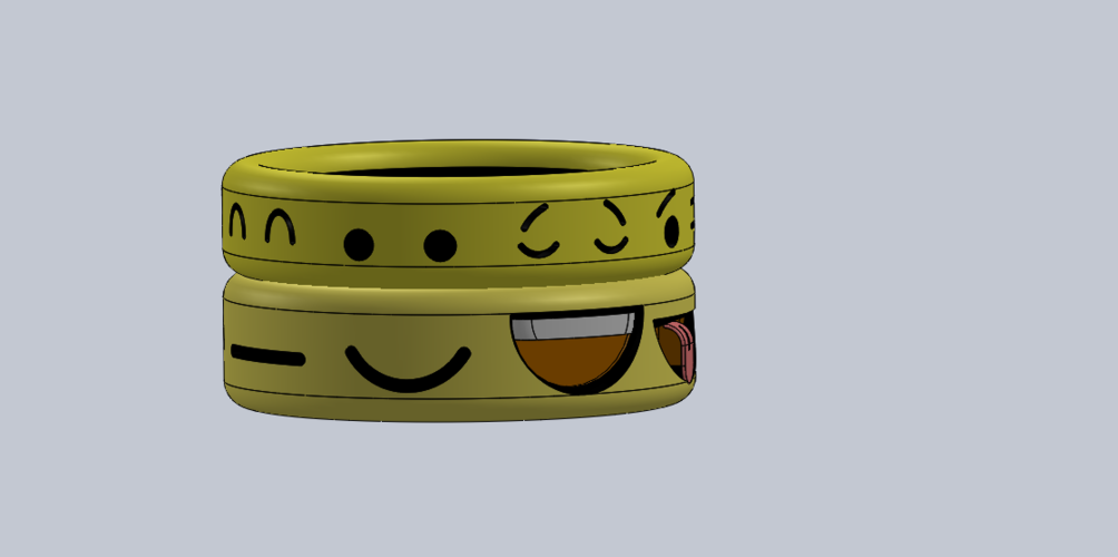 Totemoji rings 3D Print 145579