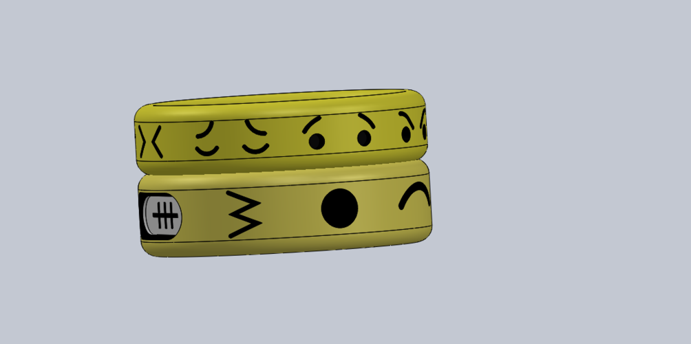 Totemoji rings 3D Print 145580