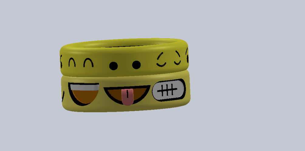 Totemoji rings 3D Print 145581