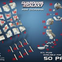 Guardians of the Galaxy  ,, Rocket and Baby Groot ,,  - Thumbnail 2