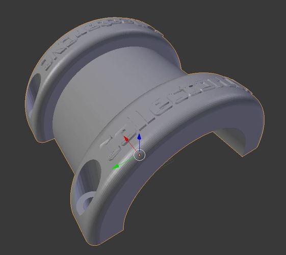 1" Strap Guide for 1-5/8" Tube 3D Print 145701