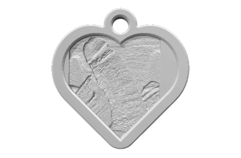 Keyring lithophane penis phallus