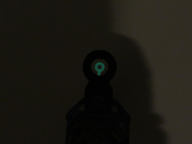 Glow in the Dark Nerf Gun Scope Reticle Sight  3D Print 145858
