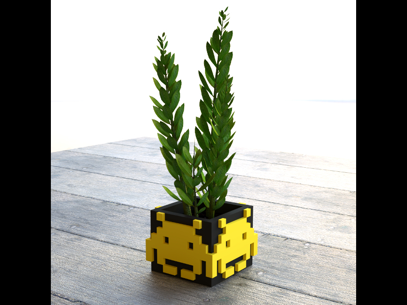 Space Invader Planter