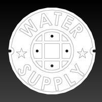 100mm ManHole Cover Coins - Thumbnail 3