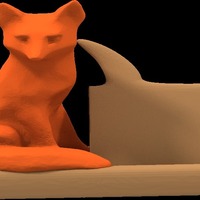 Small mr fox says business card holder 3D Printing 14606