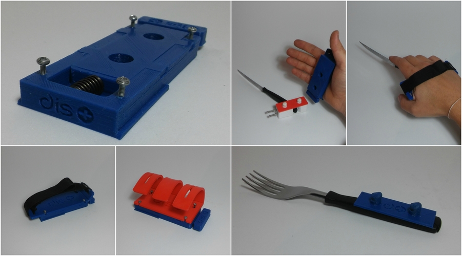 Latching device for people with mobility disabilities in hands.  3D Print 146070
