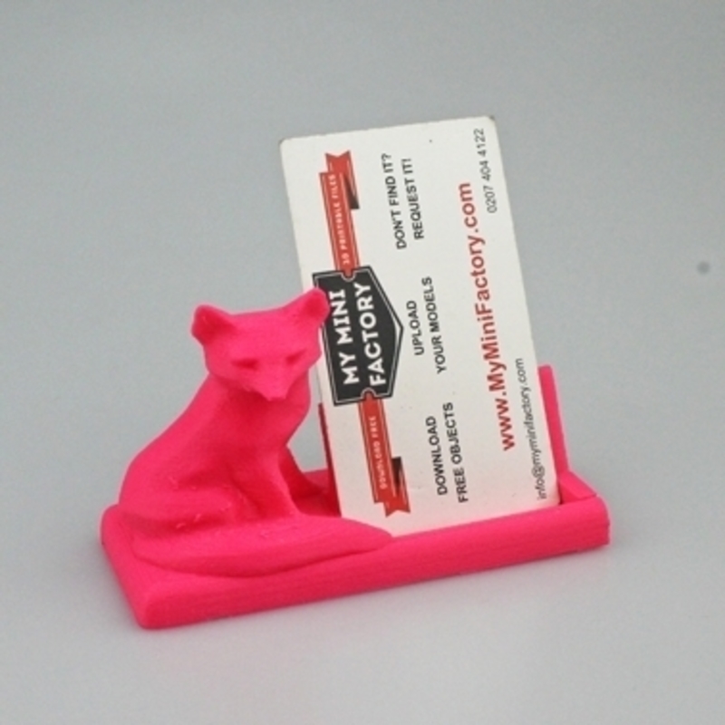 Mr Fox says business card holder