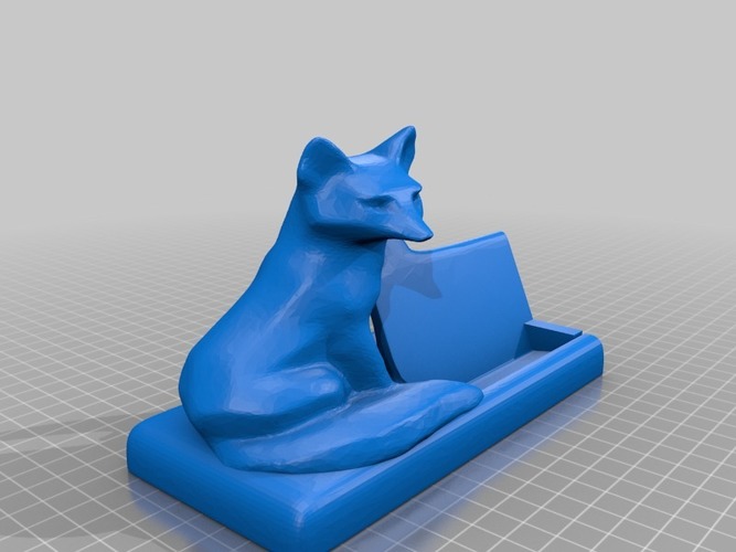 Mr Fox says business card holder 3D Print 14612